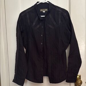 Diesel Black Button Down Shirt Classic Formal Style